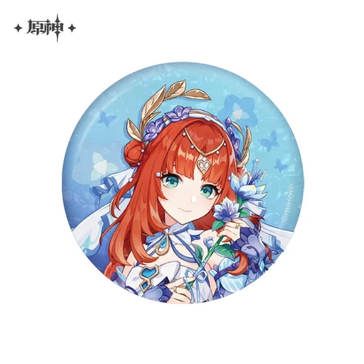 Teyvat Style Character Outfit Badge + Acrylic Stand | Genshin Impact Merch