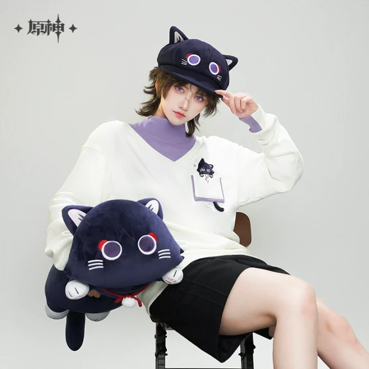 Wanderer Fairytale Cat Keychain Plush + Pillow | Genshin Impact Merch | Hoyoverse Merch