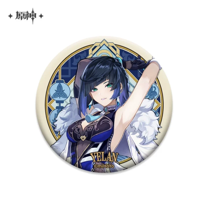 Liyue All Character Badges | Genshin Impact Merch