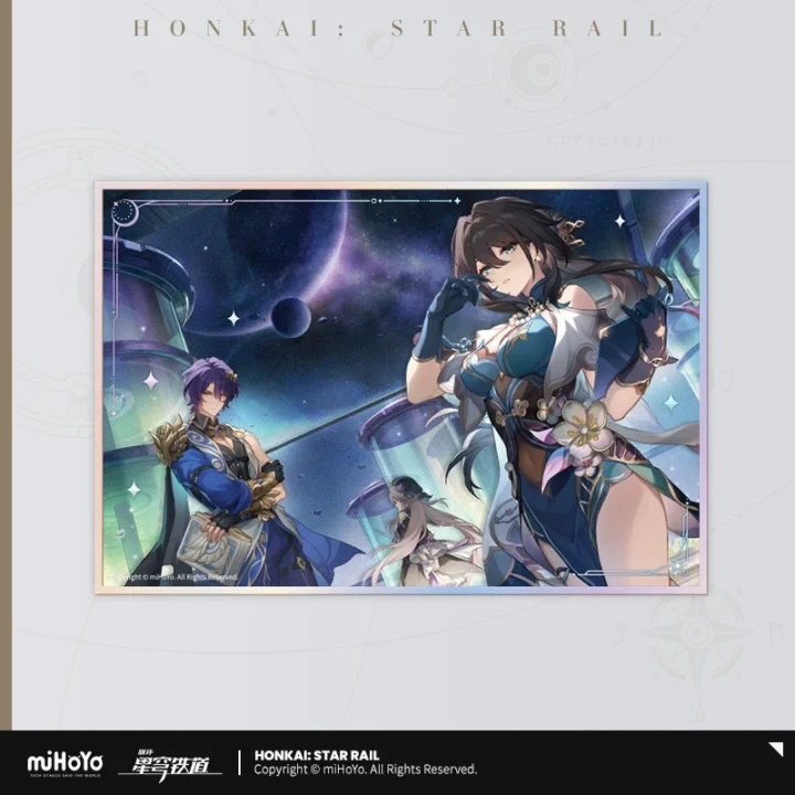 Version Update Interstellar Travel Acrylic Paper | Honkai : Star Rail Merch