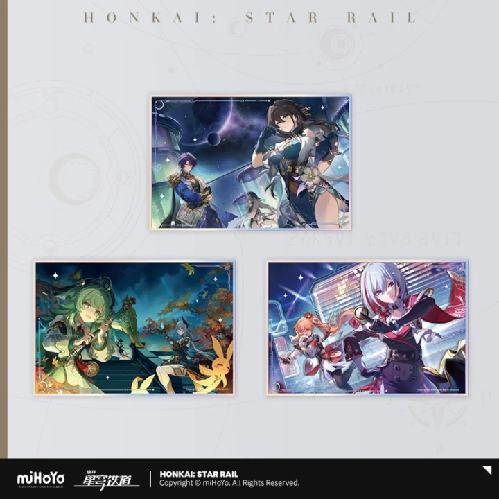 Version Update Interstellar Travel Acrylic Paper | Honkai : Star Rail Merch