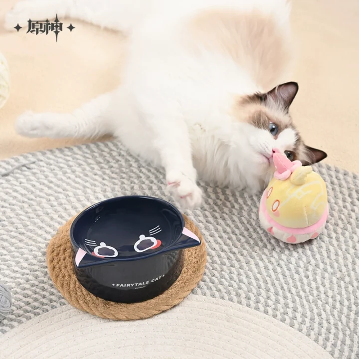 Wanderer Fairytale Cat Home Ceramic Pet Bowl | Genshin Impact