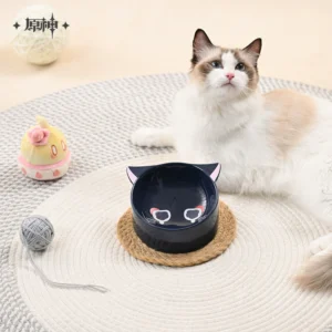 Wanderer Fairytale Cat Home Ceramic Pet Bowl | Genshin Impact