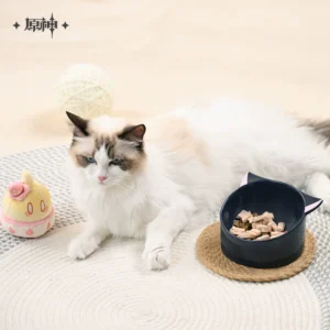 Wanderer Fairytale Cat Home Ceramic Pet Bowl | Genshin Impact