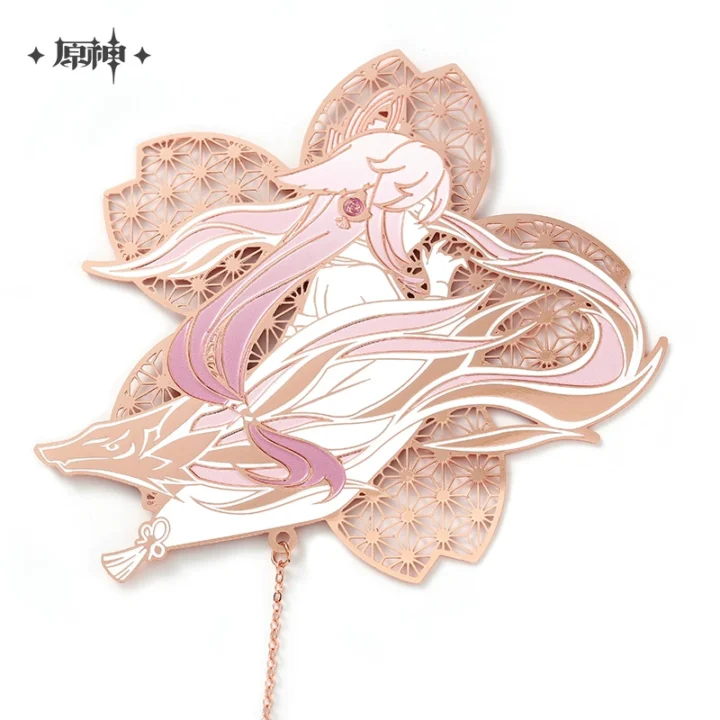 Yae Miko Impression Metal Bookmark/Keychain | Genshin Impact