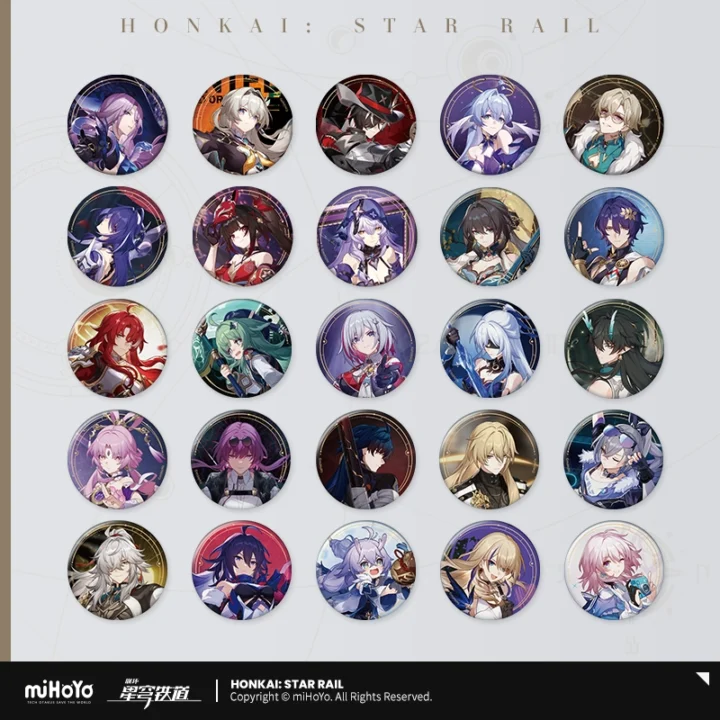 All-Stars Invitate Series Badge - Model Showcase Photo All | Honkai: Star Rail Merch