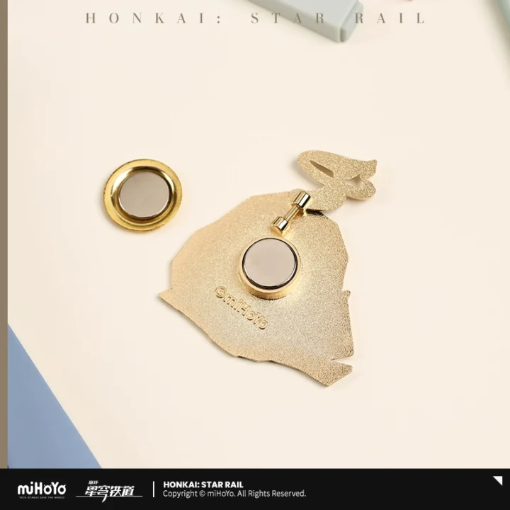 Relógio De Bolso Star Rail Da HOYOVERSE Honkai - Réplica Em Metal Dourado Com Design Vintage