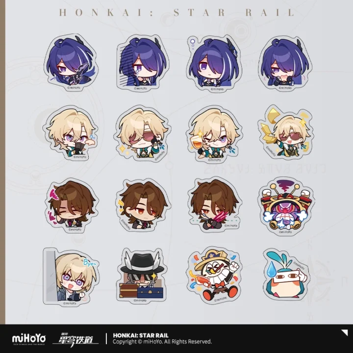 Pom-Pom Gallery Series Chibi Sticker Pack - Model Showcase Photo 4 | Honkai: Star Rail Merch